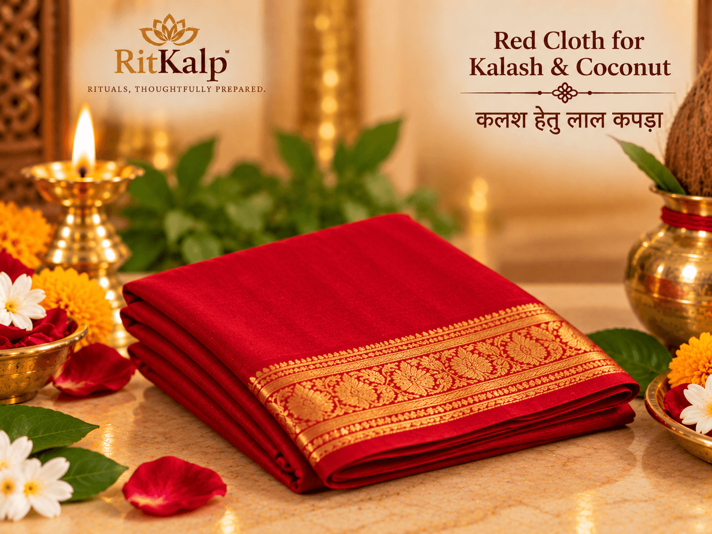 Red Puja Cloth