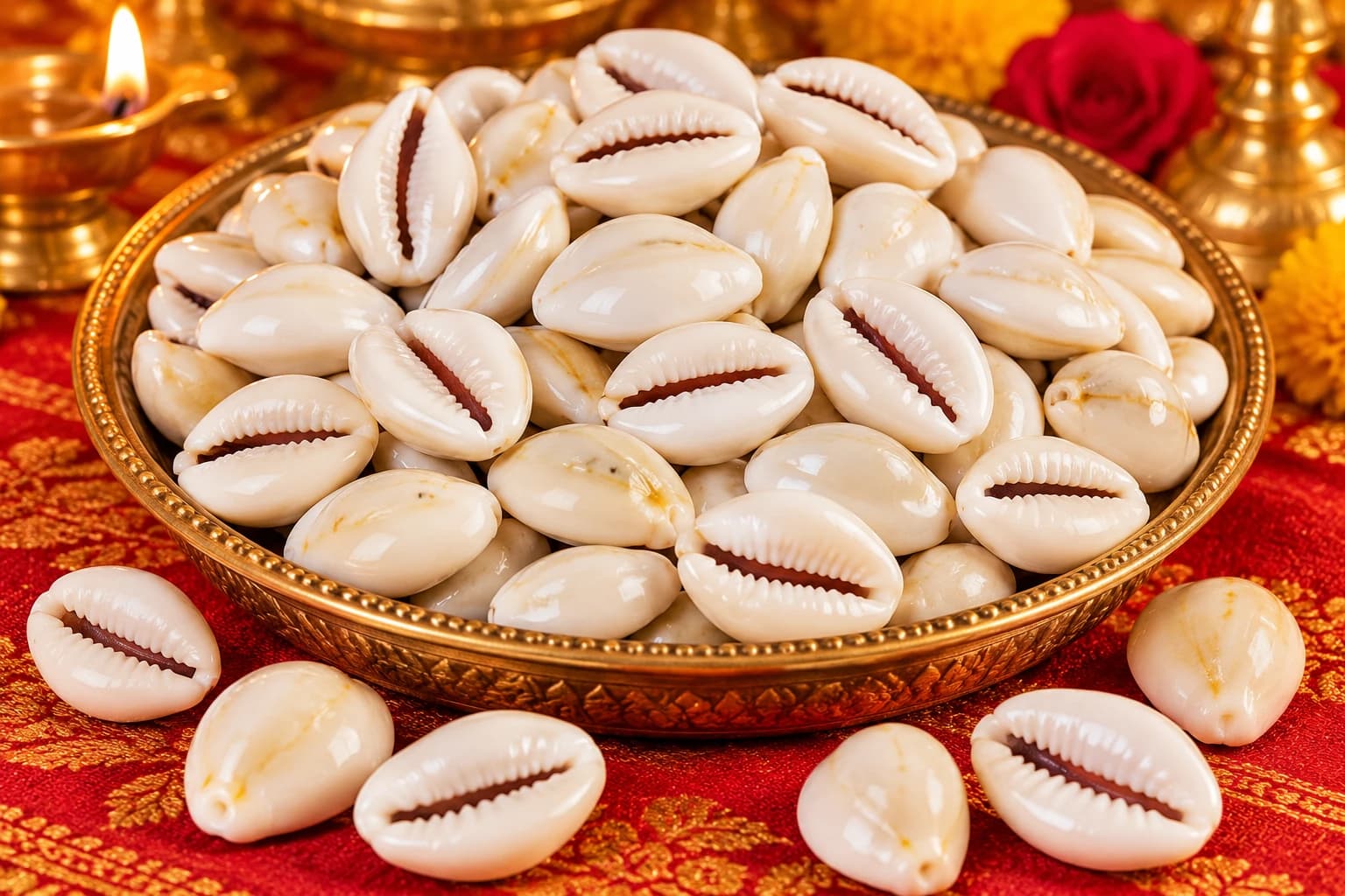 White Cowrie Shells
